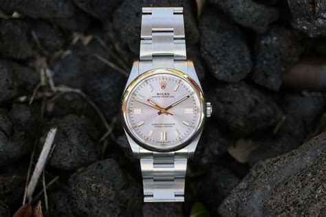 rolex op silver